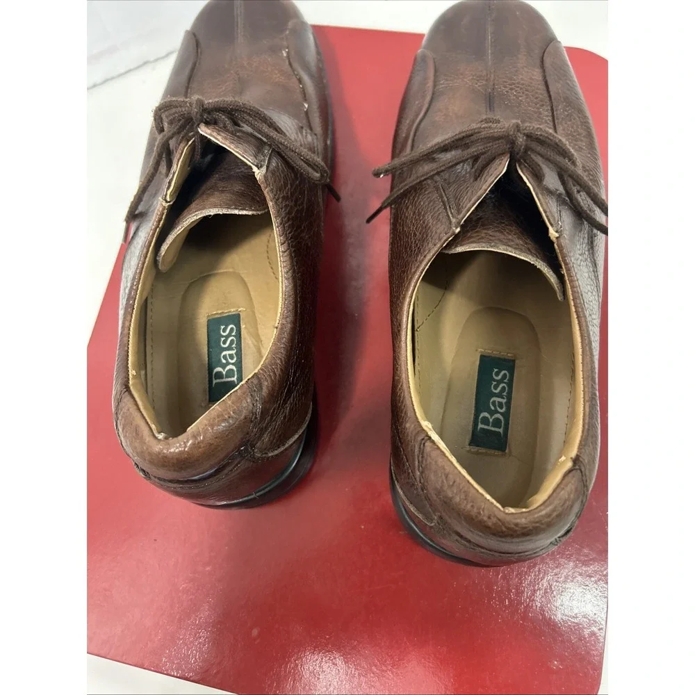 GH Bass and CO Mens 10.5 M Bass Lex Brown Lace Up Oxford‎ Multi Textured Shoes